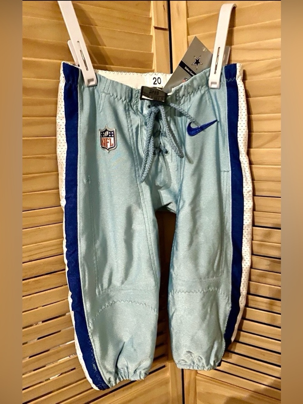 Dallas Cowboys Football Pants Nike Team Issued 2021 Seafoam Green #20 Size 28